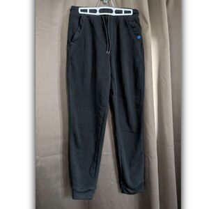 Monument Joggers Mens Medium Black Sweatpants Fleece Lined Athletic Pockets